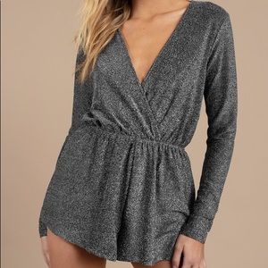 Shimmery Grey New Years Romper